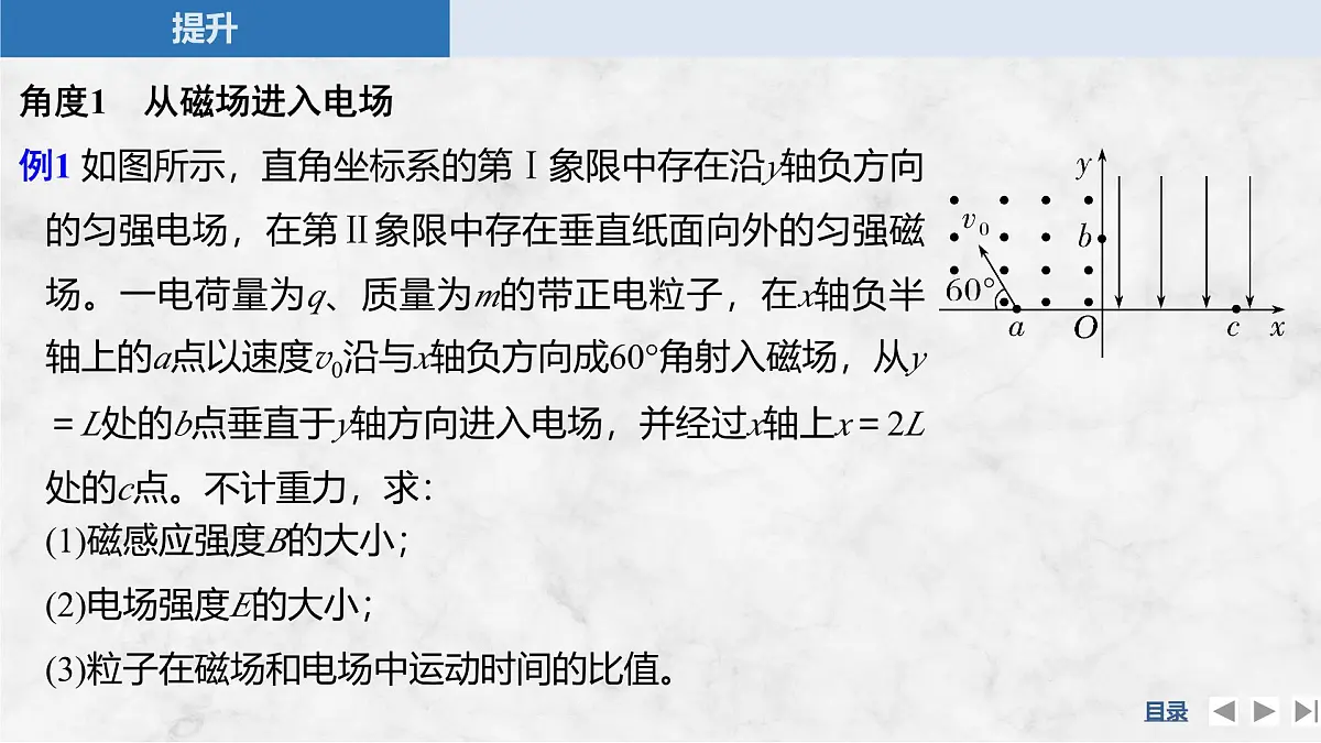 2024-2025学年物理教科版（2019）选择性必修第二册 第1章 磁场对电流的作用 专题提升四 带电粒子在复合场中的运动 课件第8页