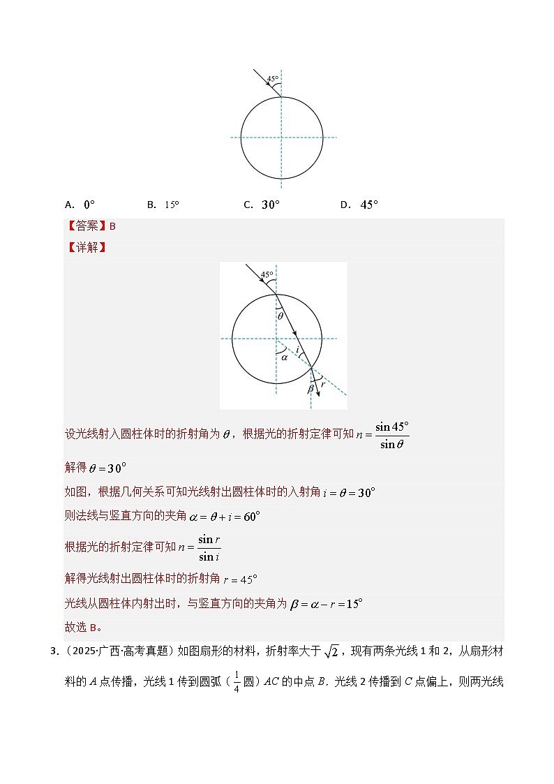 专题16 光学 电磁波 相对论（全国通用）（解析版）第2页