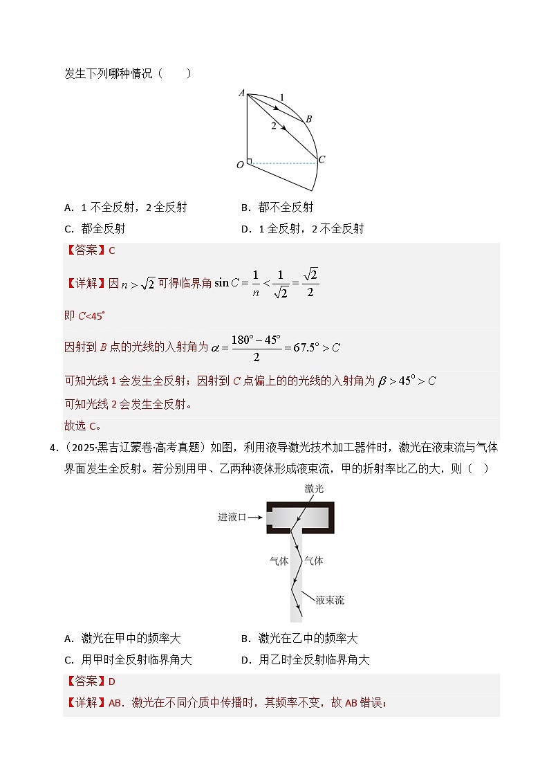 专题16 光学 电磁波 相对论（全国通用）（解析版）第3页