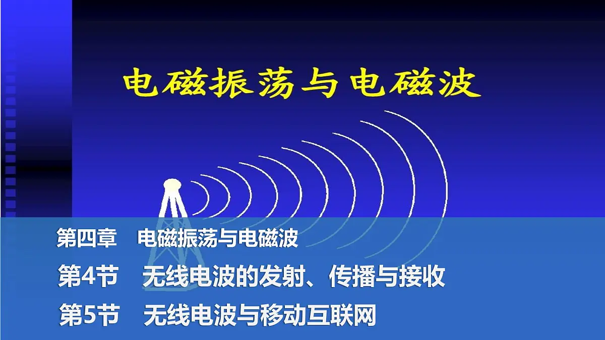 2024-2025学年物理教科版（2019）选择性必修第二册 4.4无线电波的发射、传播与接收 4.5无线电波与移动互联网 课件 (1)第1页