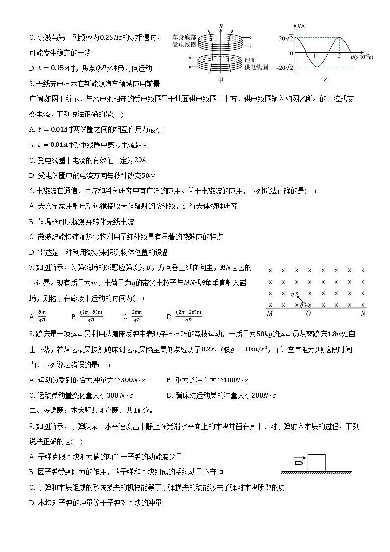 2024-2025学年第二学期天津市滨海新区期末联考高二物理仿真模拟试题一解析第2页