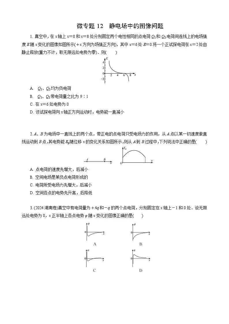 微专题12　静电场中的图像问题第1页