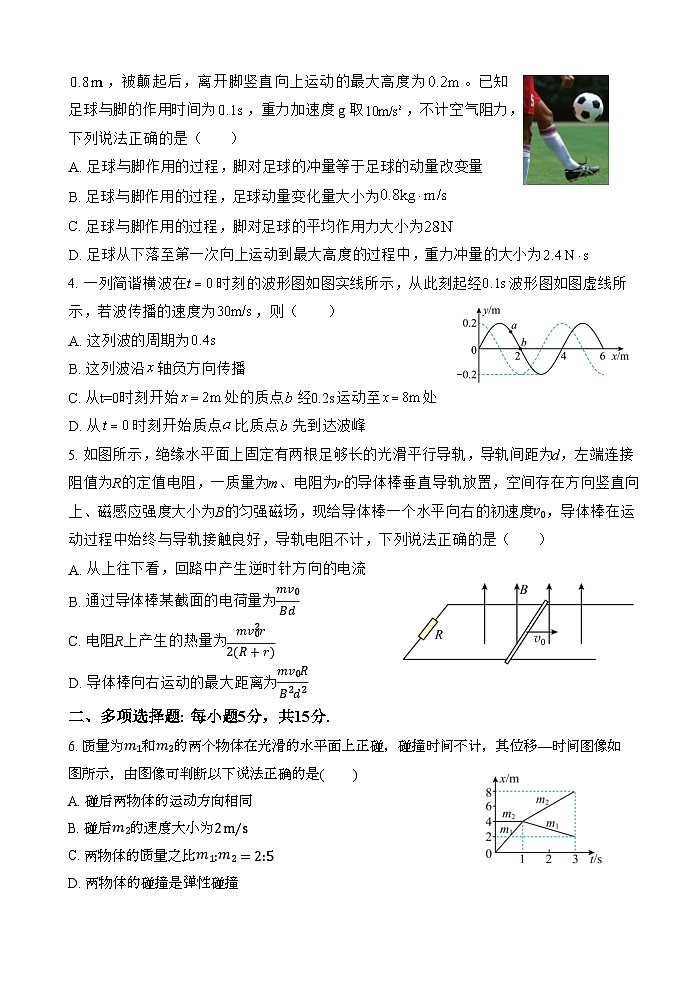 天津市静海第一中学2024-2025学年高二下学期6月月考物理试题第2页