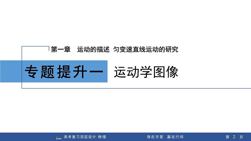 专题提升一　运动学图像第2页