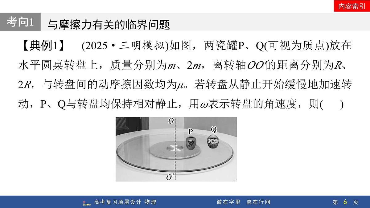 专题提升七　圆周运动的临界问题第6页