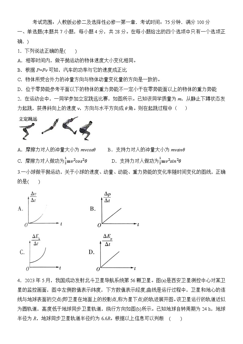 2024-2025学年高一下学期期末考试考前模拟物理试题(四)第1页