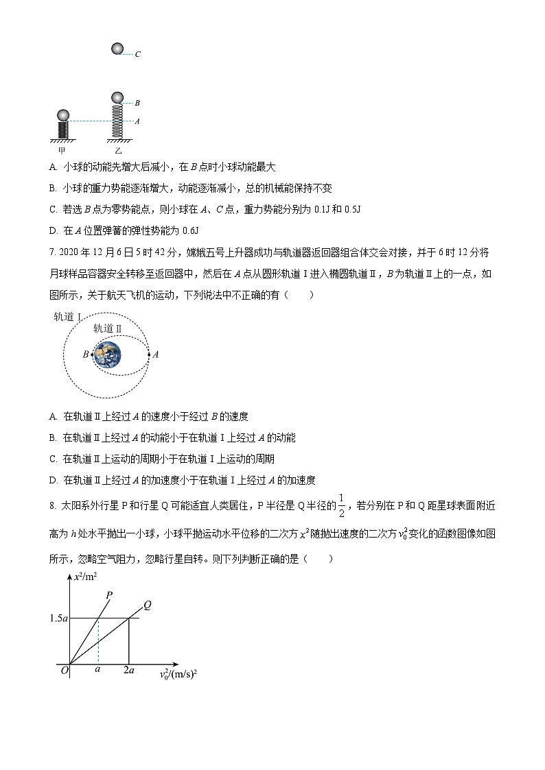 精品解析：湖南省岳阳市临湘市第二中学2023-2024学年高一下学期7月期末考试物理试题（原卷版）第3页