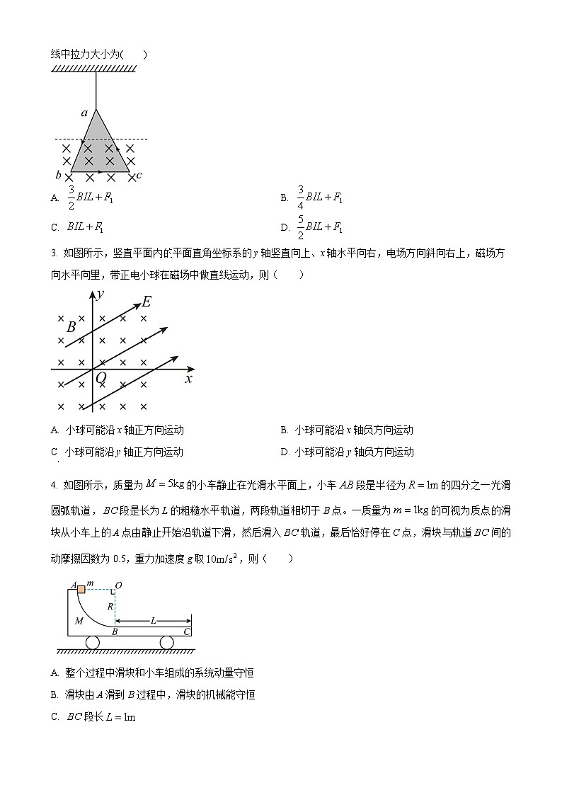 精品解析：湖南省常德市石门县第一中学2023-2024学年高二下学期期末考试物理试题（原卷版）第2页