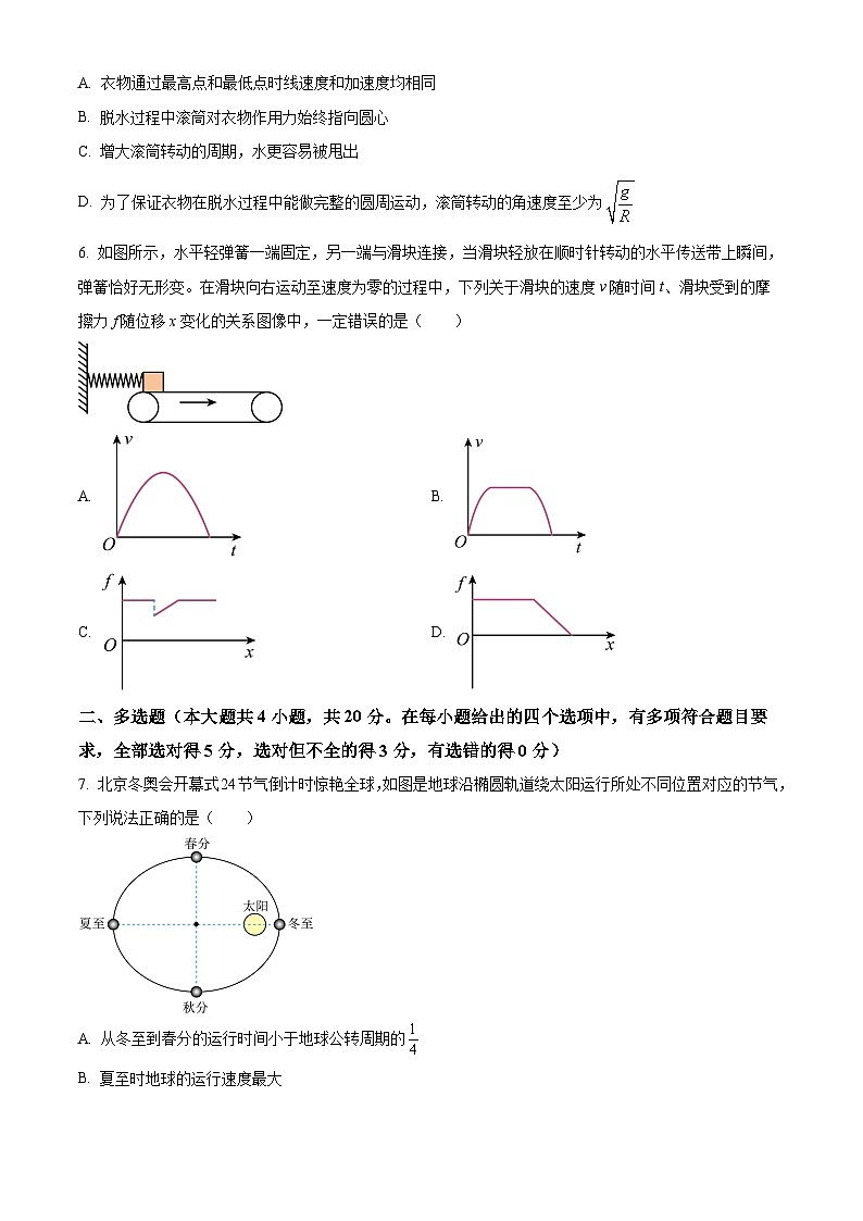 精品解析：湖南省长沙市第一中学2023-2024学年高二下学期期末考试物理试题（原卷版）第3页