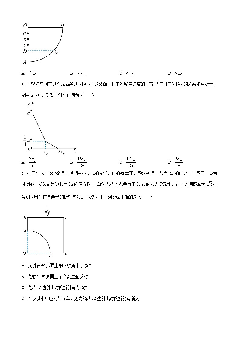 江西省多校联考2024-2025学年高三下学期3月月考物理试题  Word版无答案第2页