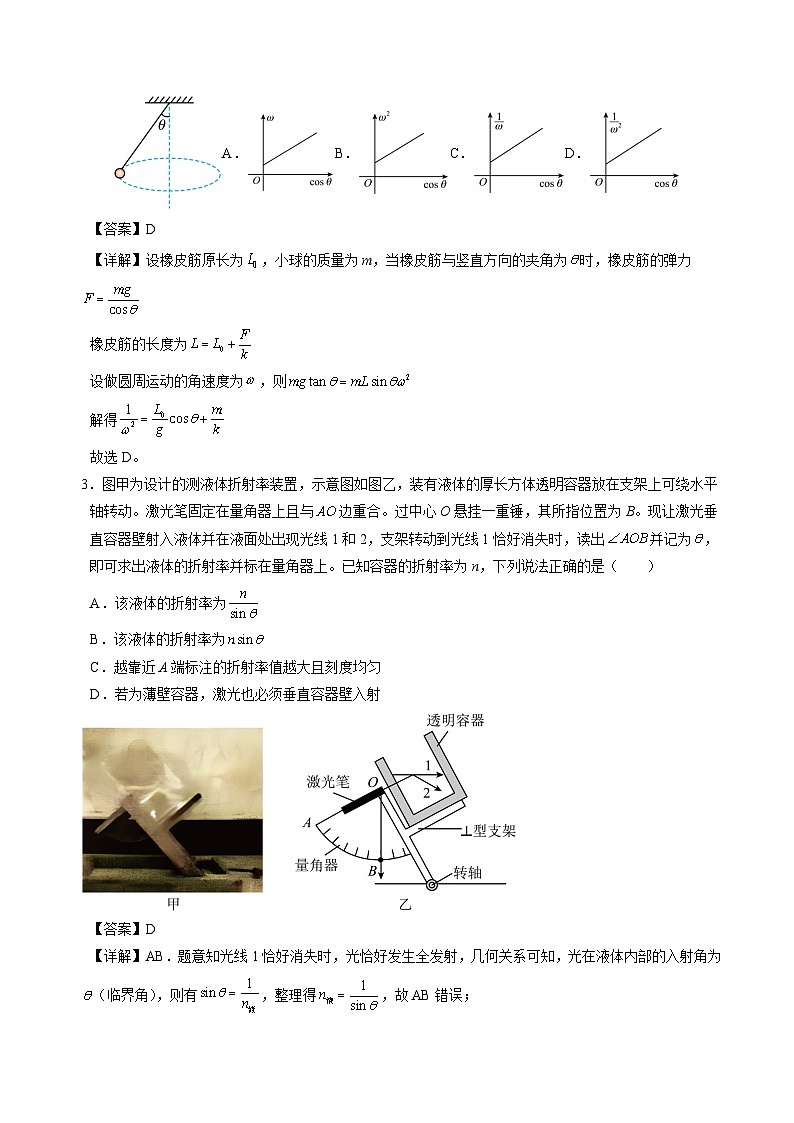 2025年江苏省南京市高考物理模拟卷第2页
