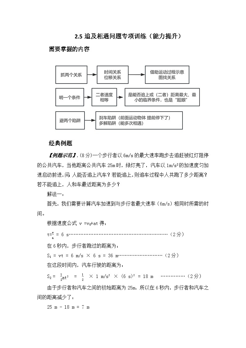 专题6：匀变速直线运动的应用（追及相遇问题） 专项训练 -2026届高考物理一轮复习备考第1页