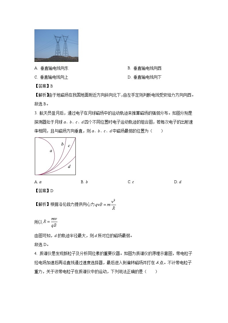 【物理】广东省部分学校2024-2025学年高二下学期期中联考试题（A）（解析版）第2页