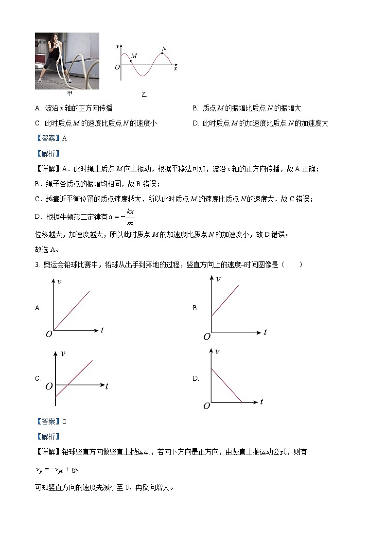 2025届新疆维吾尔自治区高三下学期第一次适应性检测理科综合试题-高中物理 Word版含解析第2页