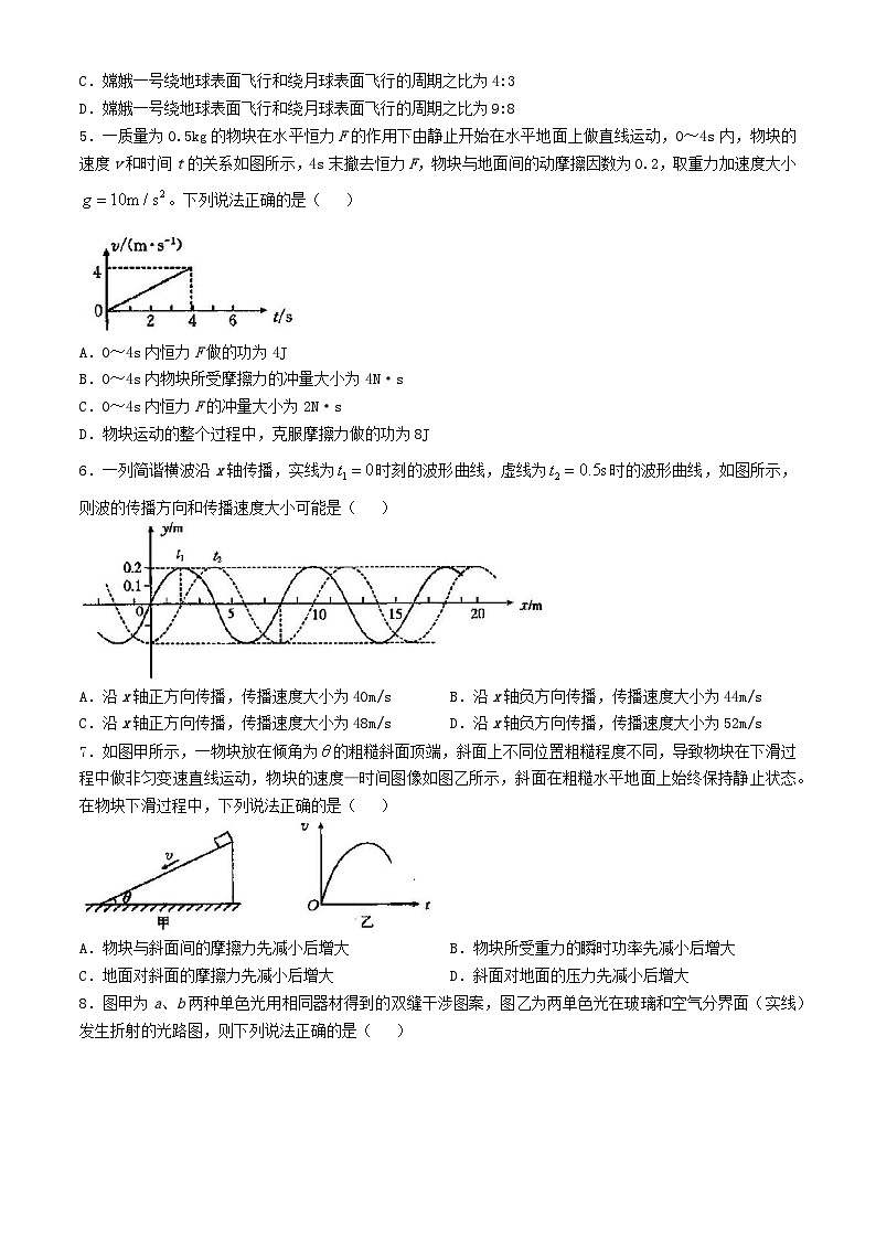 湖北省黄冈鄂州2024_2025学年高三物理上学期12月联考试卷含解析第2页