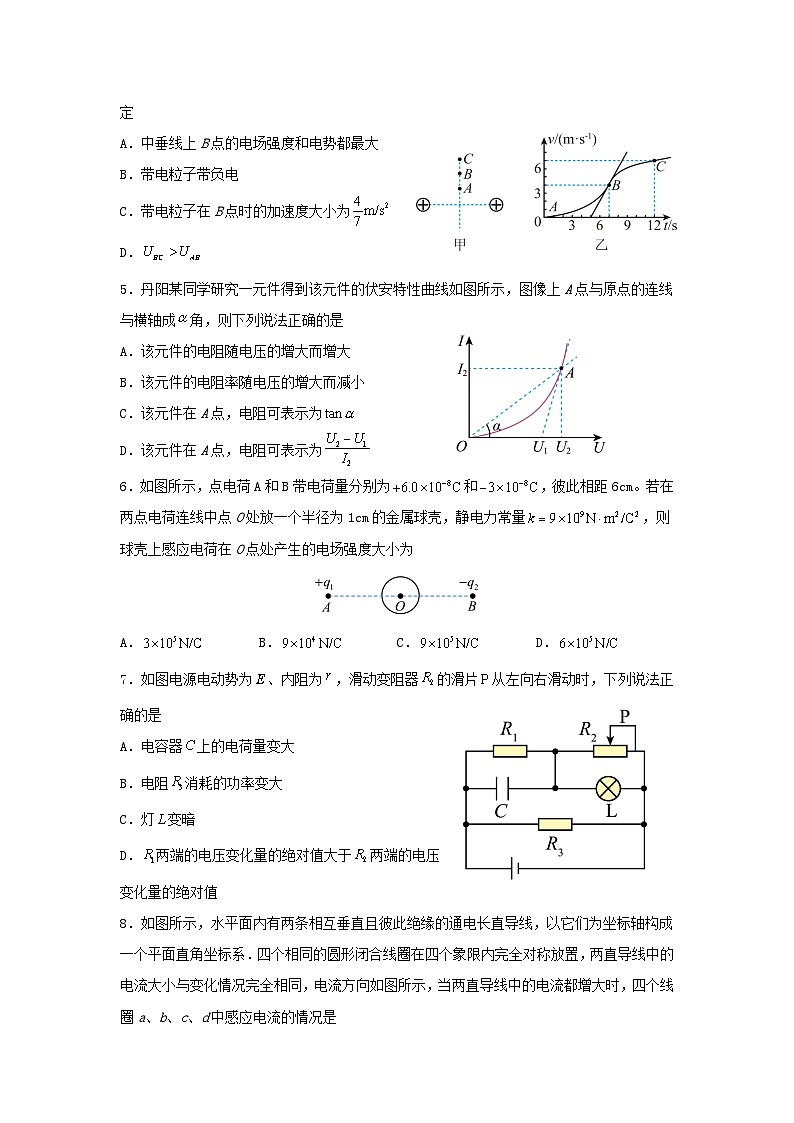 河南省信阳市2024_2025学年高二物理上学期期中检测第2页