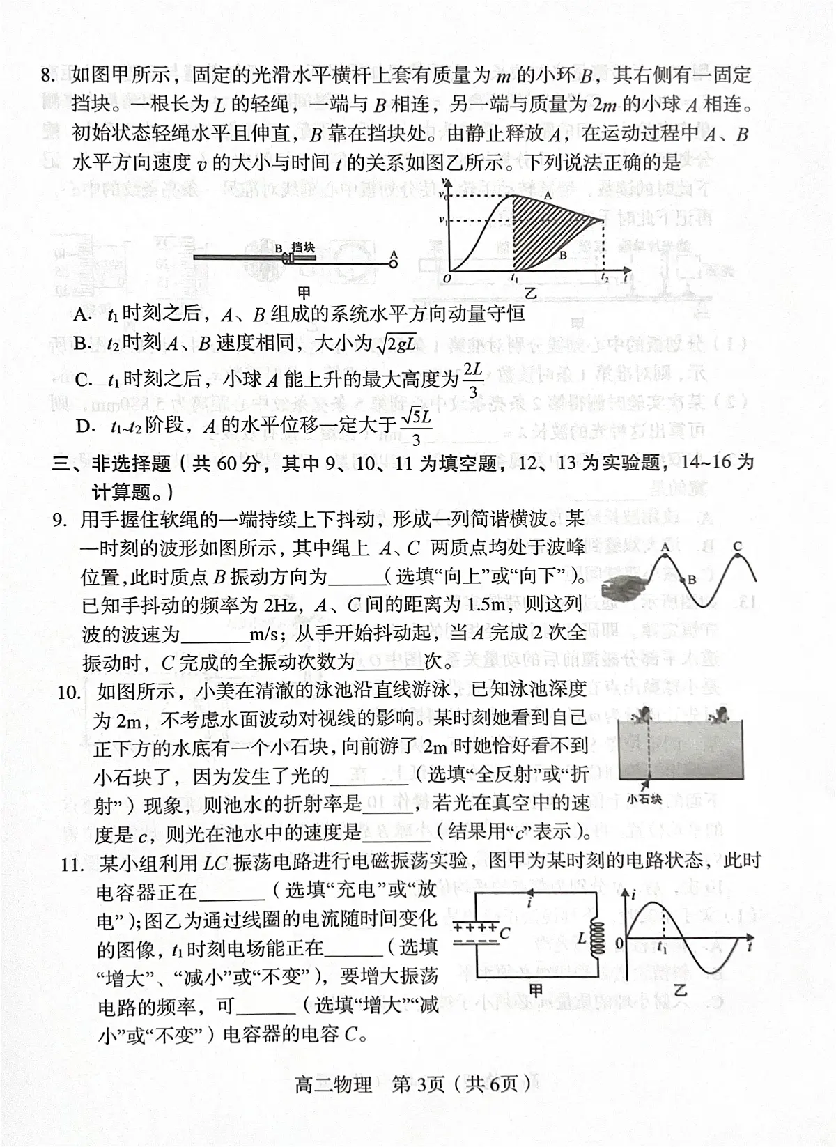 福建龙岩2024-2025学年高二下学期期末物理试题第3页