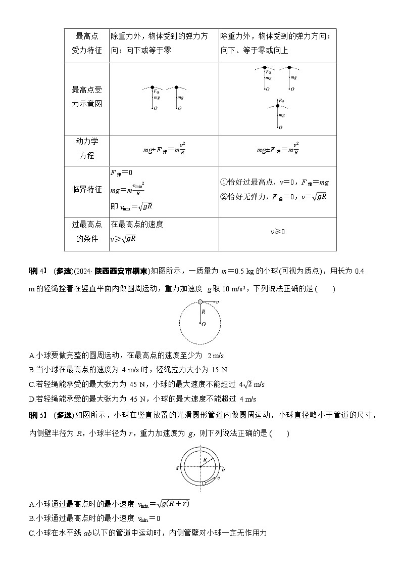 2026高考物理大一轮复习-第四章 第二十一课时 专题强化：圆周运动的临界问题-专项训练【含答案】第3页