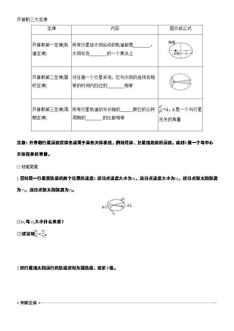 2026高考物理大一轮复习-第五章 第二十三课时 万有引力定律及应用-专项训练【含答案】第2页