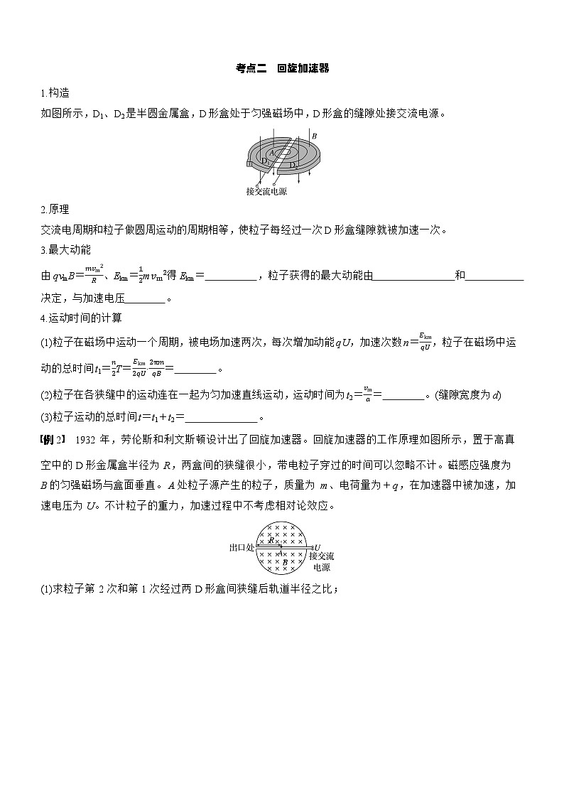 2026高考物理大一轮复习-第一十一章 第61课时 洛伦兹力与现代科技-专项训练【含答案】第2页