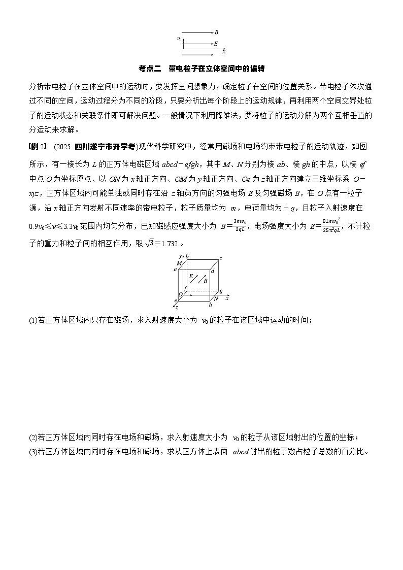 2026高考物理大一轮复习-第一十一章 第65课时 专题强化：带电粒子在立体空间中的运动-专项训练【含答案】第2页