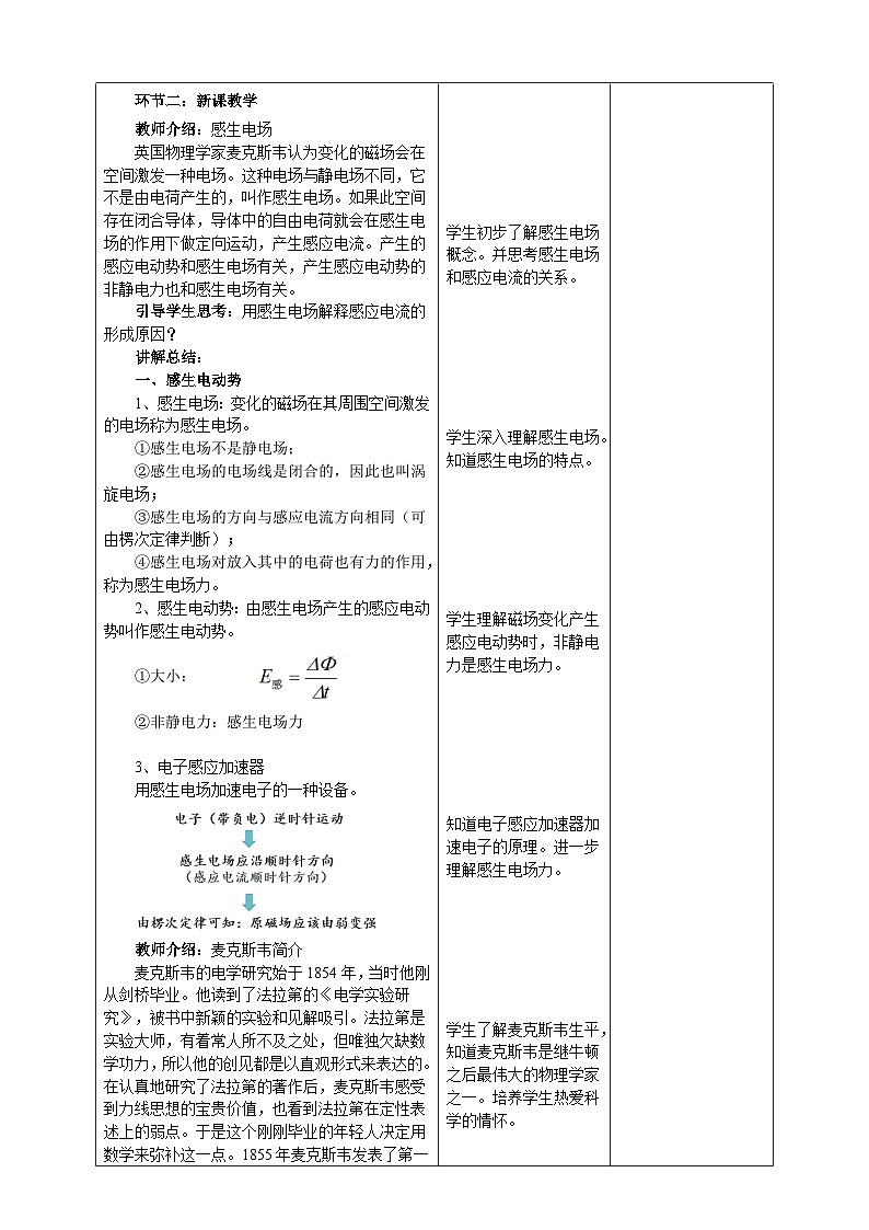 2.3涡流、电磁阻尼和电磁驱动 教学设计-高中物理人教版（2019）选择性必修第二册第2页