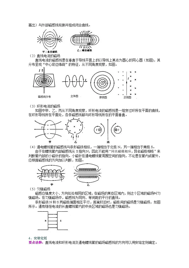 （通用）2026高考物理重难点讲练 磁场对电流的作用(基础)+巩固练习（附解析）第3页
