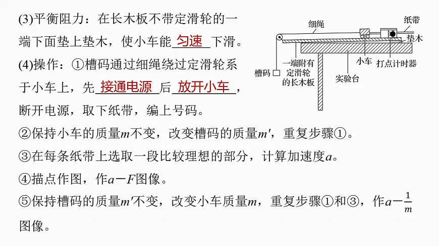 2026高考物理大一轮复习-第三章-第一十六课时实验四：探究加速度与物体受力、物体质量的关系【课件】第6页