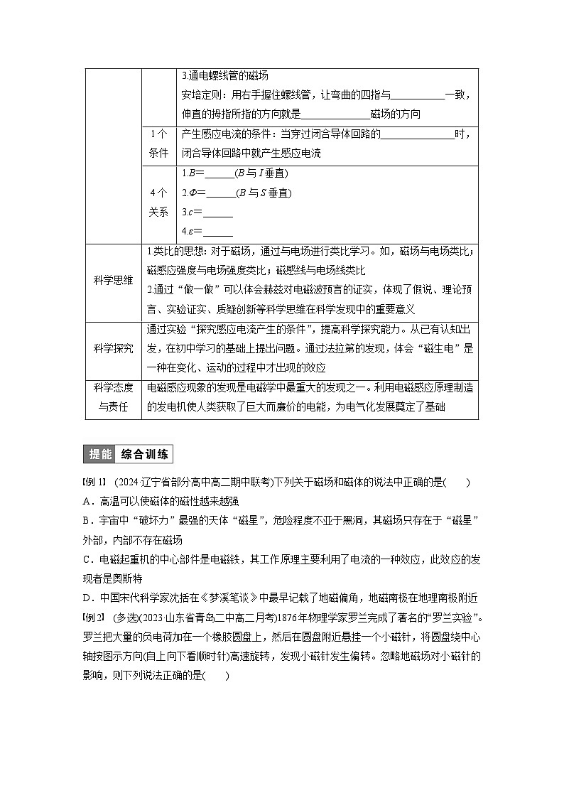 2025-2026学年物理人教版（2019）必修第三册 13.1磁场 磁感线 学案 (2)第2页