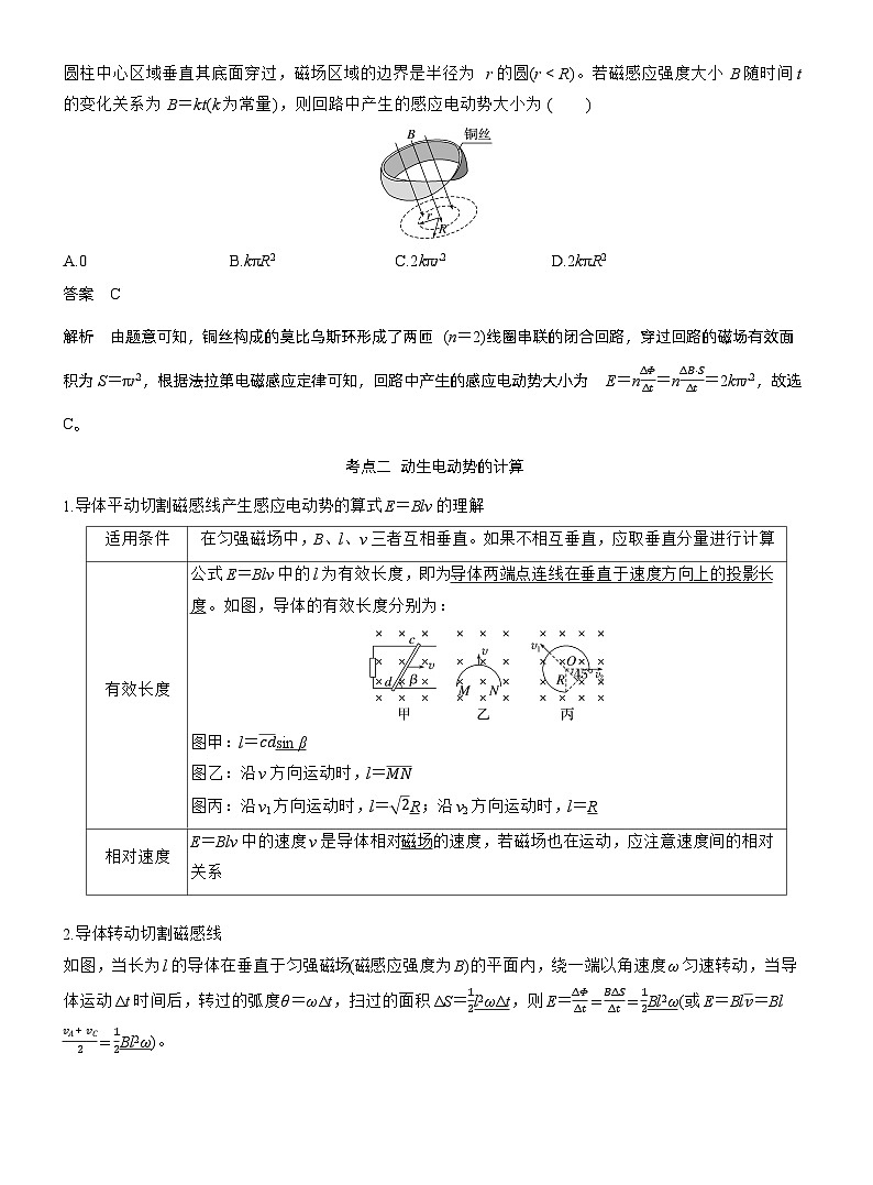 2026高考物理一轮复习-第十二章-第67课时-法拉第电磁感应定律、自感和涡流-专项训练【含答案】第3页