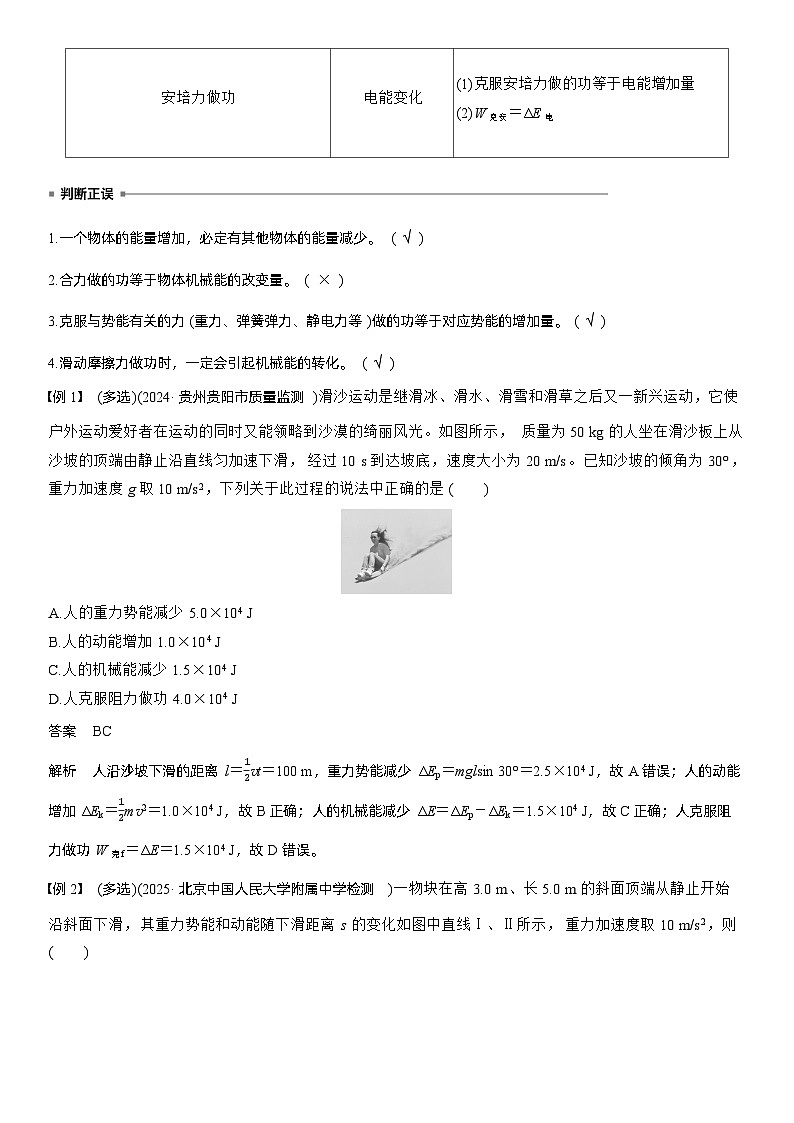 2026高考物理一轮复习-第六章-第30课时-功能关系　能量守恒定律-专项训练【含答案】第2页