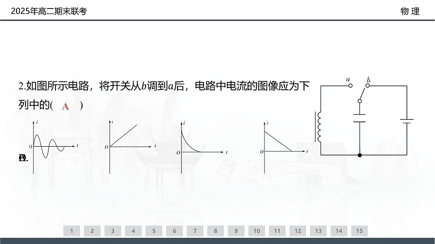 物理试卷（高二下期末联考）配套讲评课件第5页