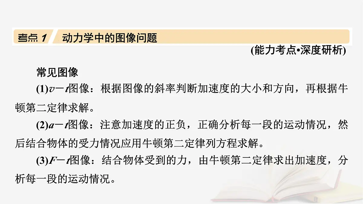 2026届高考物理一轮总复习第3章运动和力的关系第16讲专题强化三动力学中的三类典型问题课件第4页