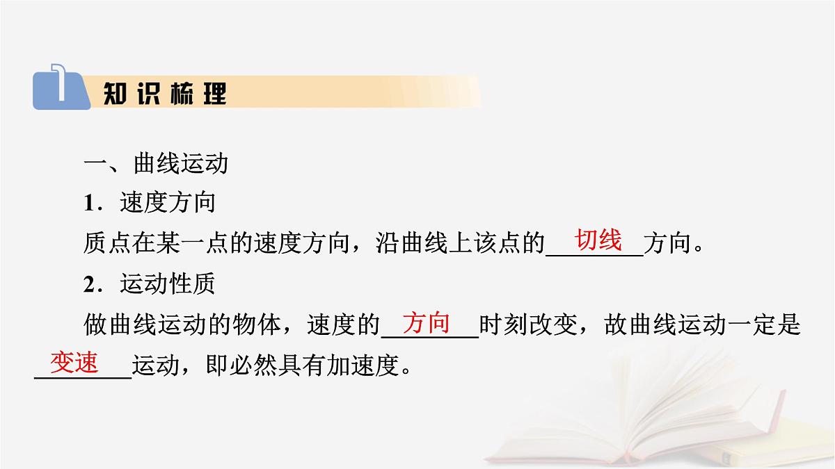 2026届高考物理一轮总复习第4章抛体运动与圆周运动第19讲曲线运动运动的合成与分解课件第6页