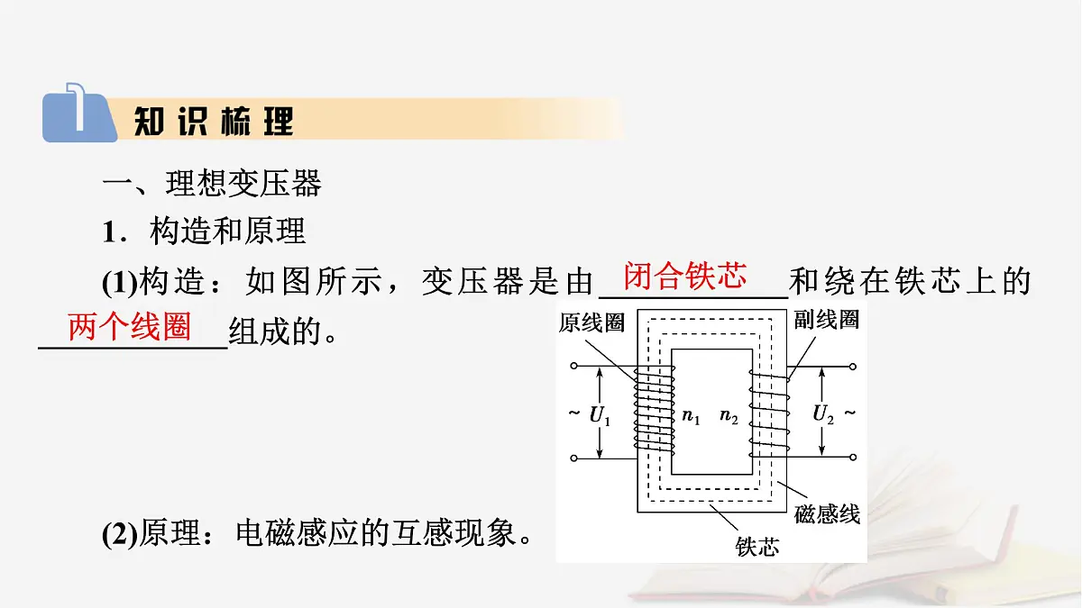 2026届高考物理一轮总复习第13章交变电流电磁振荡和电磁波传感器第69讲理想变压器电能的输送课件第5页