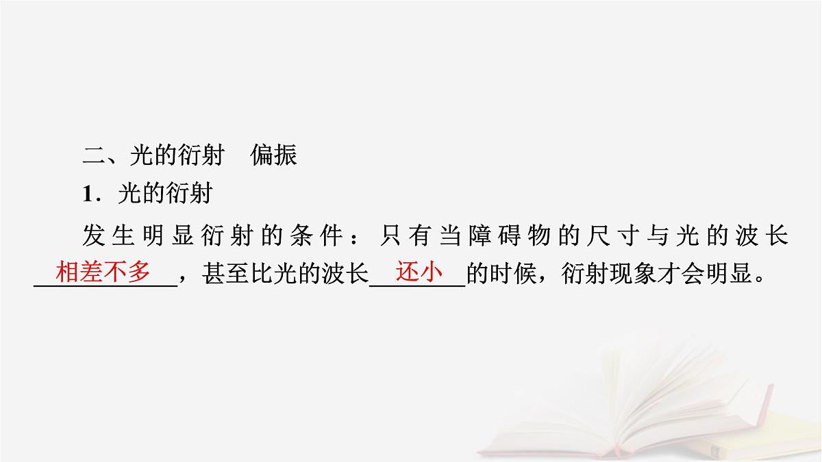 2026届高考物理一轮总复习第14章光第74讲光的干涉衍射和偏振课件第8页