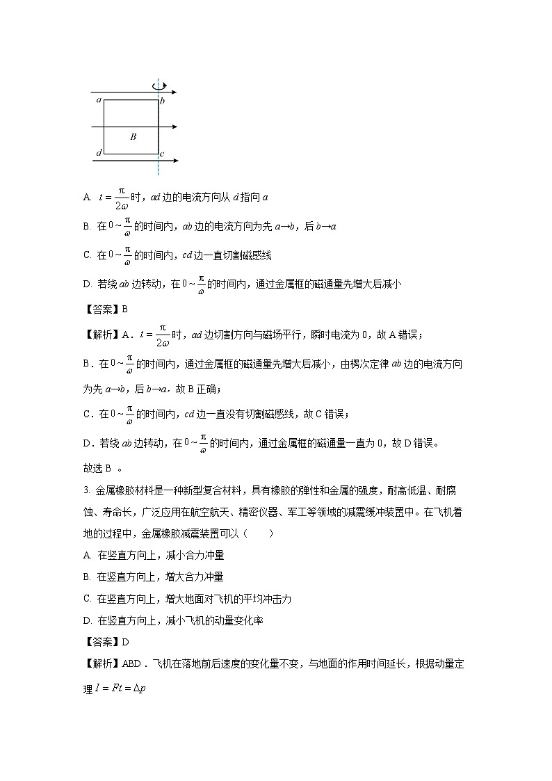 河南省豫北名校联考2024-2025学年高二下学期期中考试（A卷）物理试卷（解析版）第2页