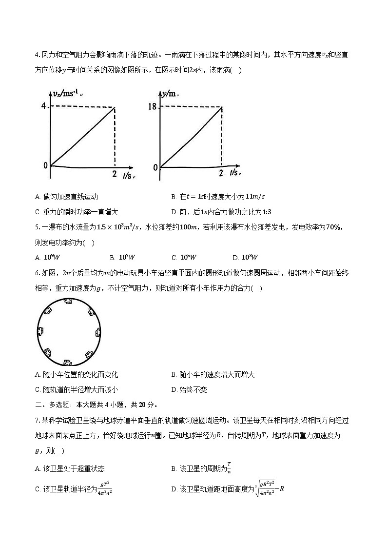 湖南省株洲市2024-2025学年高三（上）物理教学教学检测卷【含答案】第2页