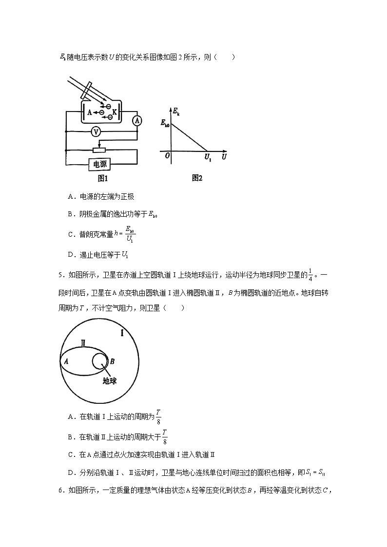 2025届河南省天一大联考高三下学期模拟预测物理试题（无答案）第2页