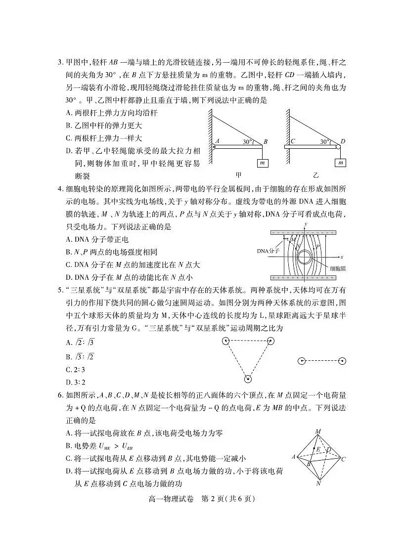 高一物理第2页