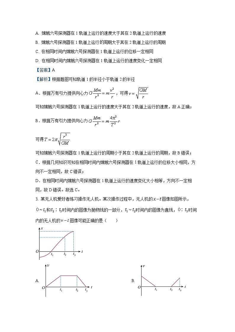甘肃省2024-2025学年高三下学期4月考试物理试卷（解析版）第2页