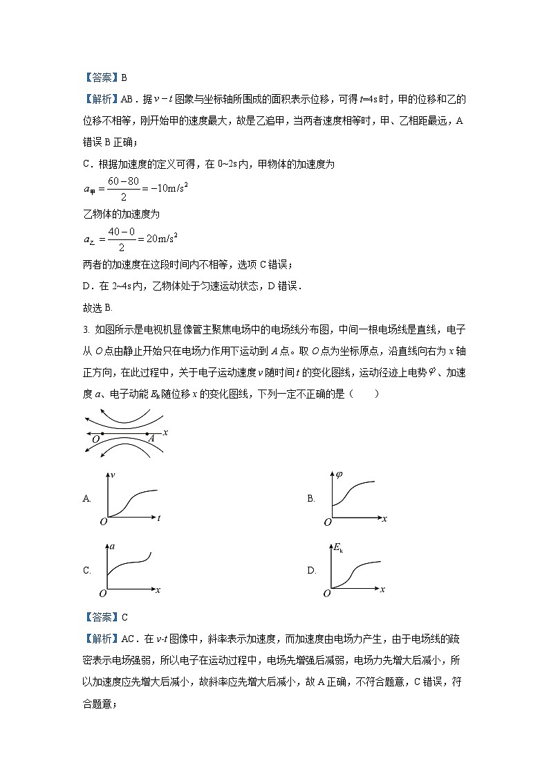 河北省市级联考2024-2025学年高三上学期11月期中物理试卷（解析版）第2页