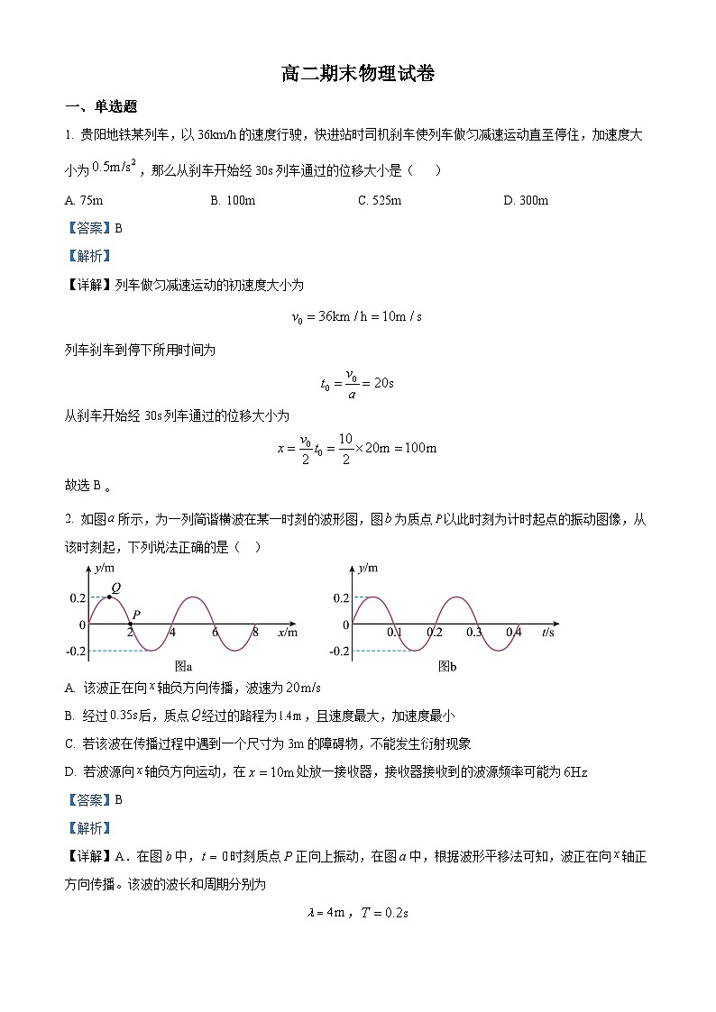 湖南省长沙市长沙大学附属中学2024-2025学年高二下学期7月期末物理试题 Word版含解析第1页