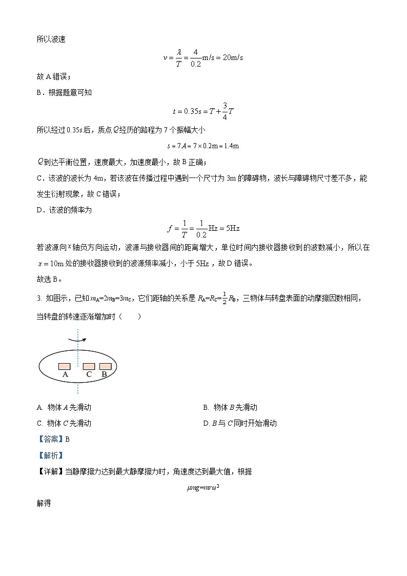 湖南省长沙市长沙大学附属中学2024-2025学年高二下学期7月期末物理试题 Word版含解析第2页