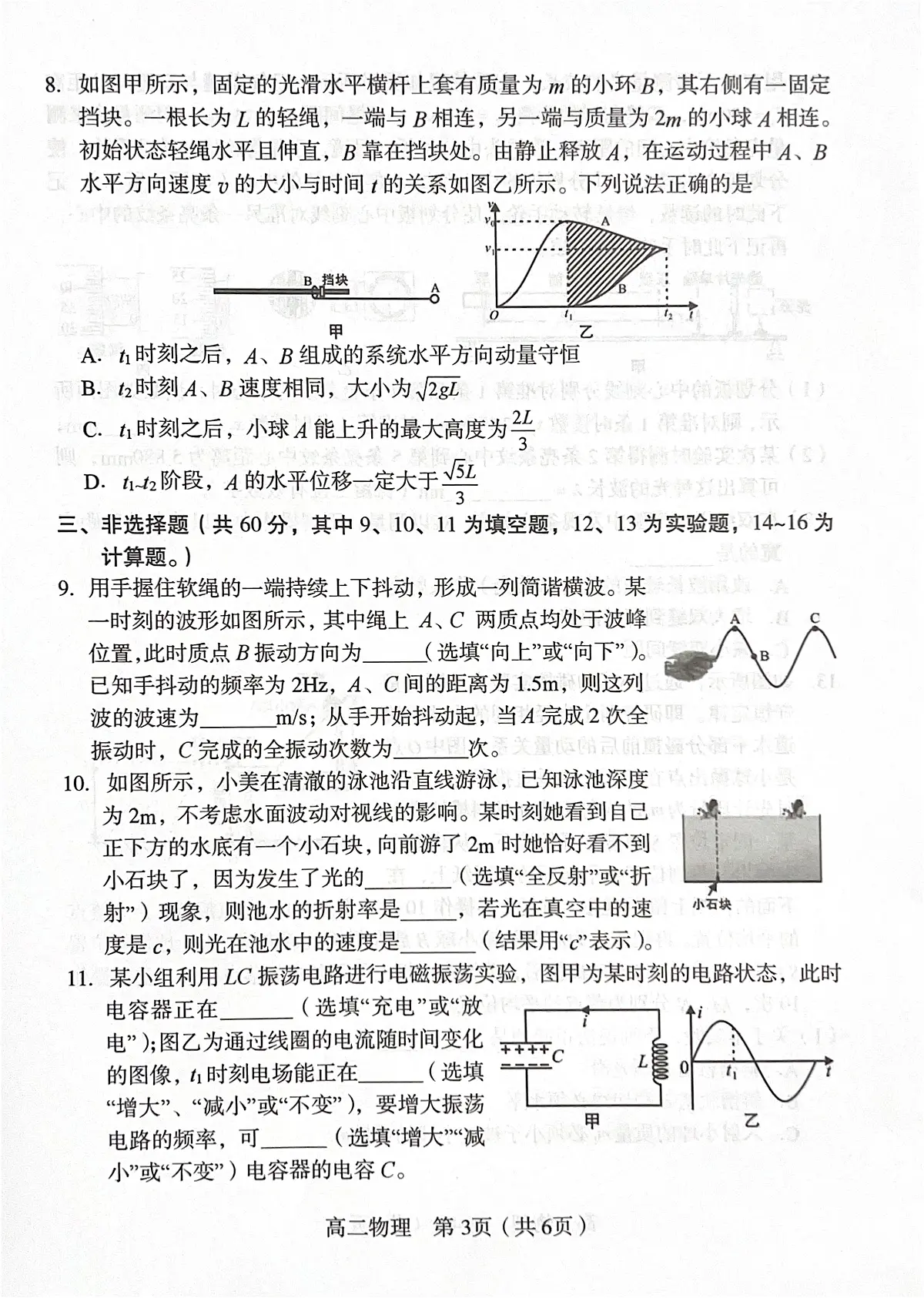 福建省龙岩市2024-2025学年高二下学期期末考试物理试卷（PDF版附答案）第3页