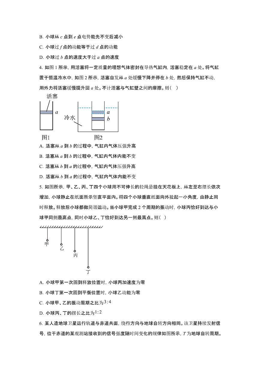 2025年6月四川宁夏普通高中学业水平选择性考试物理试题（原卷）含答案第2页