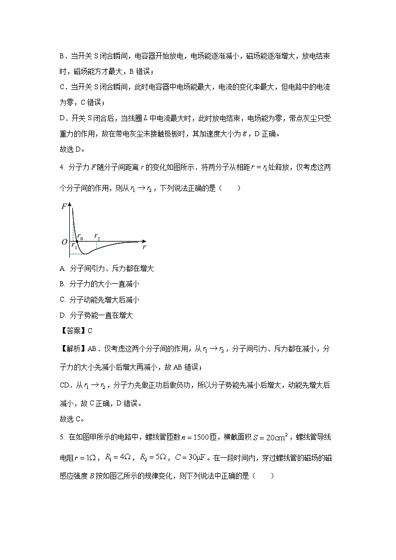 【物理】湖北省部分高中联考协作体2024-2025学年高二下学期期中考试试卷（解析版）第3页