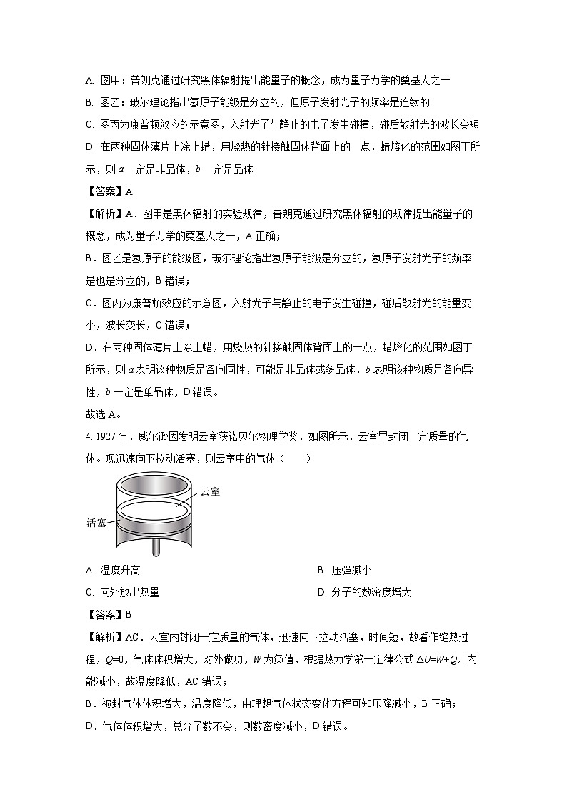 江苏省淮安市2023-2024学年高二下学期期末考试模拟卷 (1)物理试卷（解析版）第2页