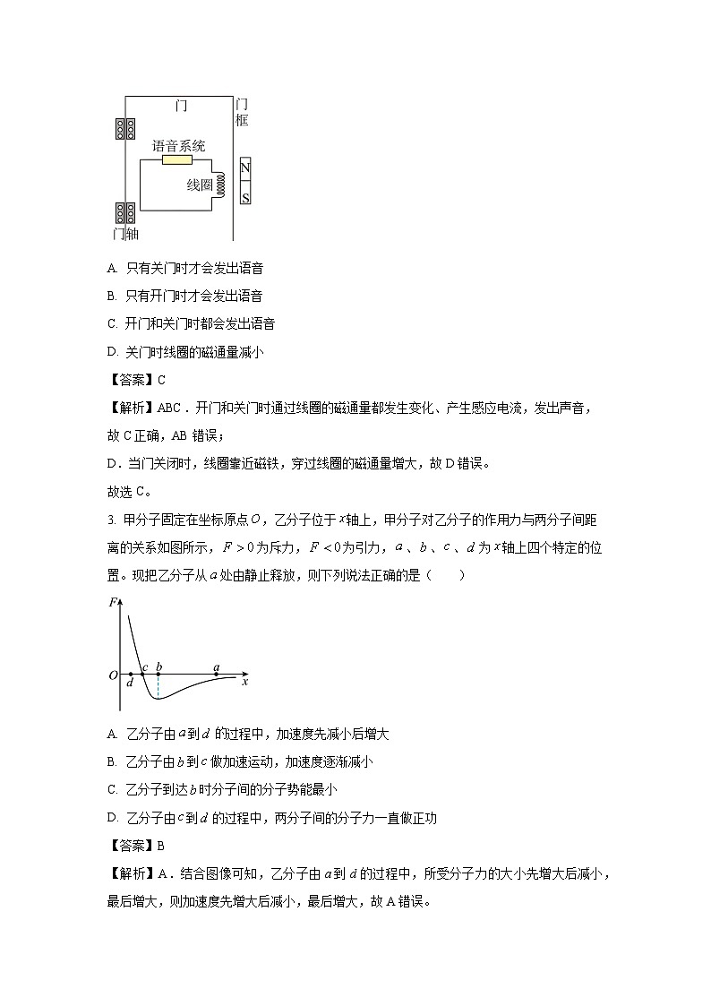 贵州省贵阳市联盟校联考2024-2025学年高二下学期下4月月考物理试卷（解析版）第2页