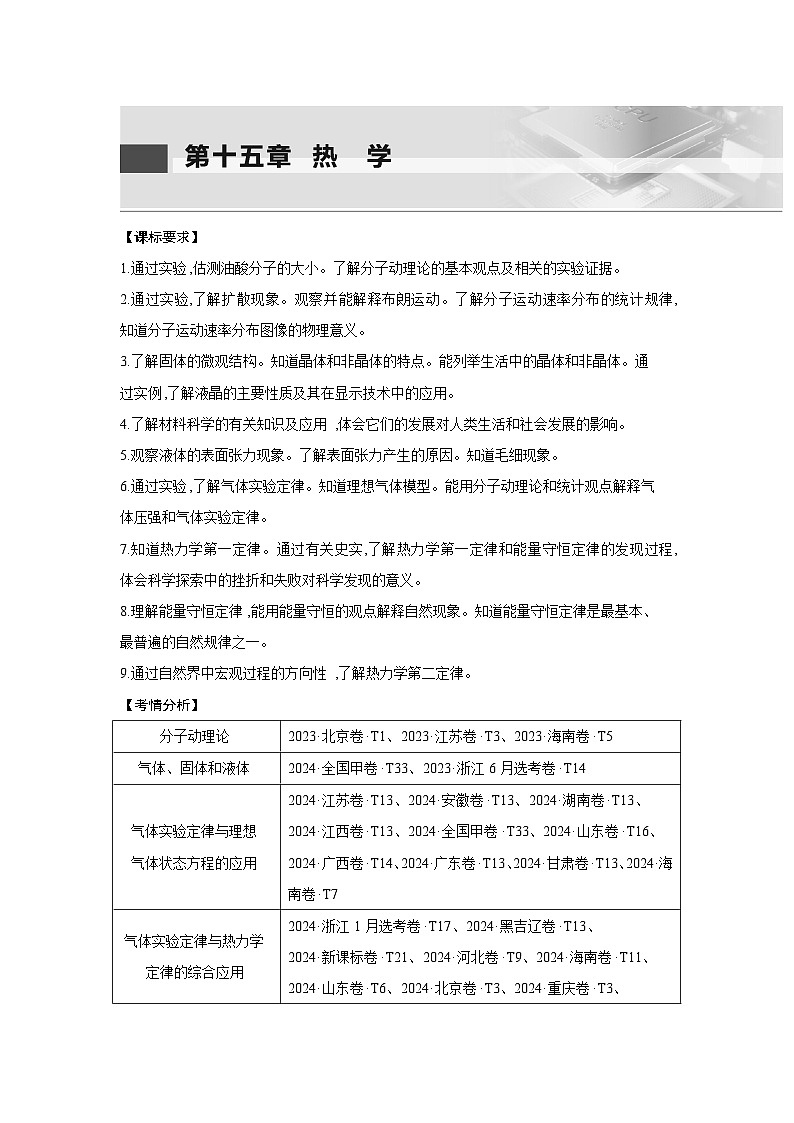 第十五章  第1讲　分子动理论　内能　固体和液体练习含答案-高考物理一轮专题第1页